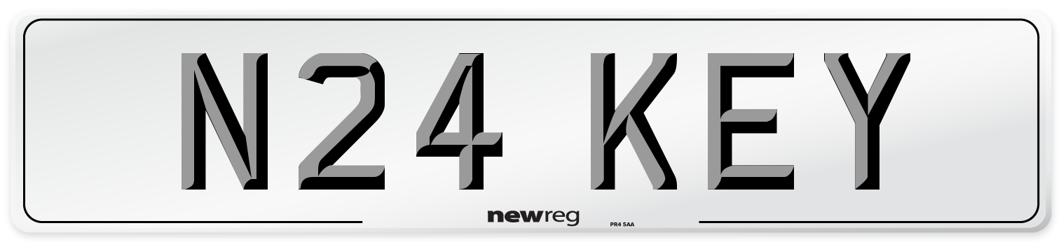 N24 KEY Number Plate from New Reg